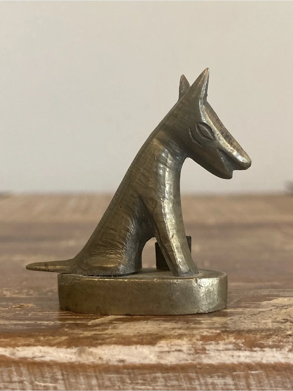 Metal Dog Place-card Holder Figurine Sculpture 1 5/8” Tall China - Picture 2 of 12